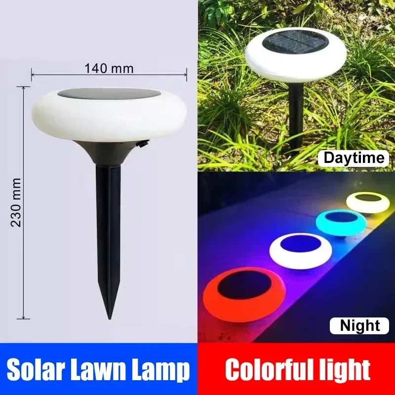 Description Picture 6 of itemOutdoor Solar LED Light 8 IN 1 RGB Colorful LED Lawn Lamp Garden Yard Waterproof Party Christmas Decoration Wireless Lamp