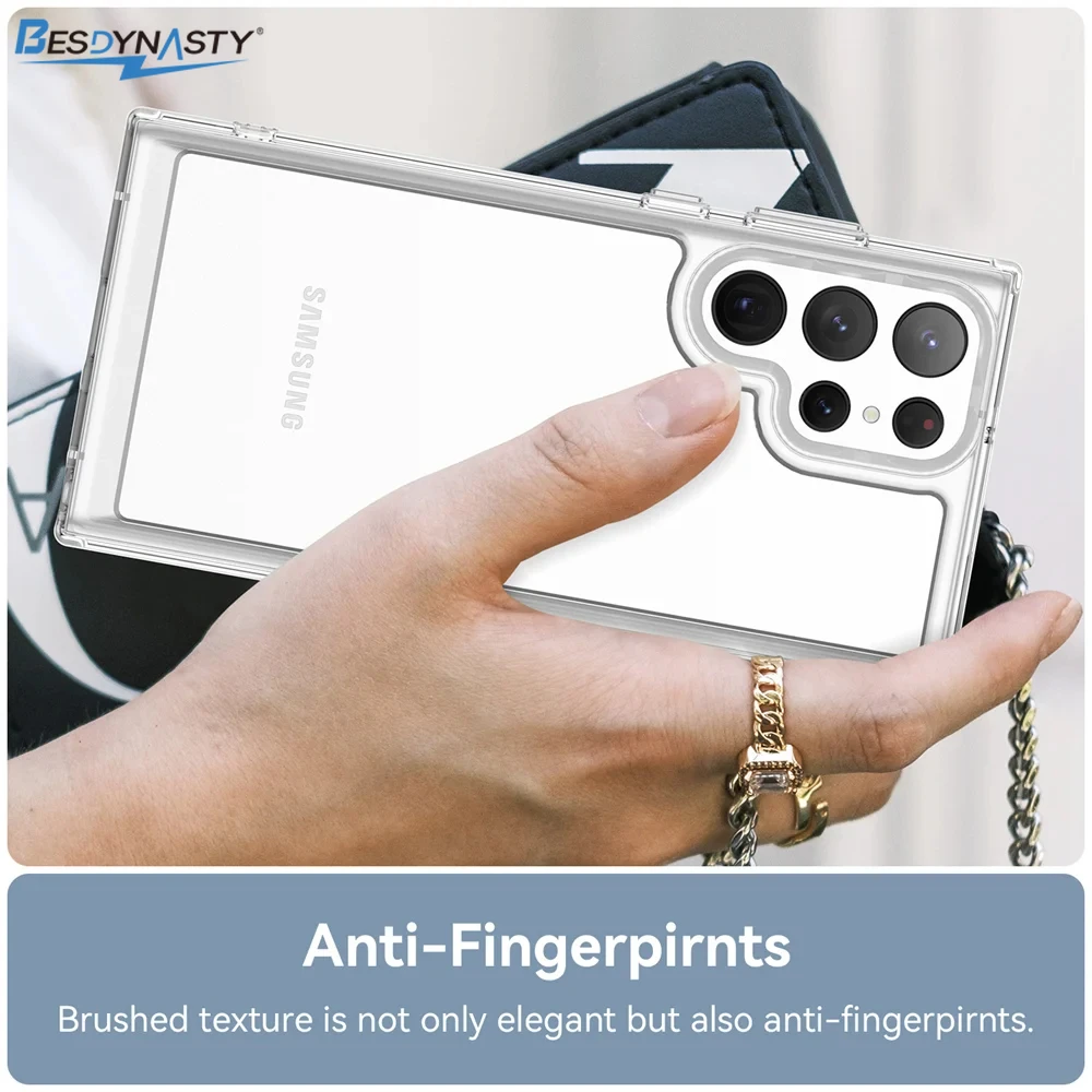 Durable Transparent Shockproof Phone Case with Soft Cover Design
