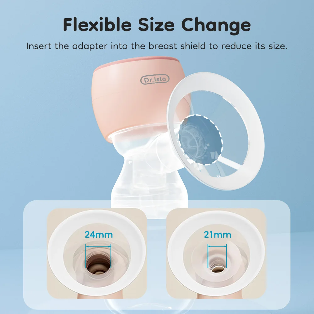 Silicone Flange Inserts Breast Pumps Electric Breast Pumps Nipple Tunnel Narrow Connector 13/15/17/19/21/24mm Flange breast pumps