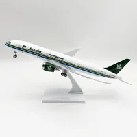 ⁦مجسم طائرة الخطوط السعودية B787 لعرض المجموعات 30 سم | 30cm Saudi Arabia Airlines B787 Resin Airplane Model⁩ - الصورة ⁦3⁩