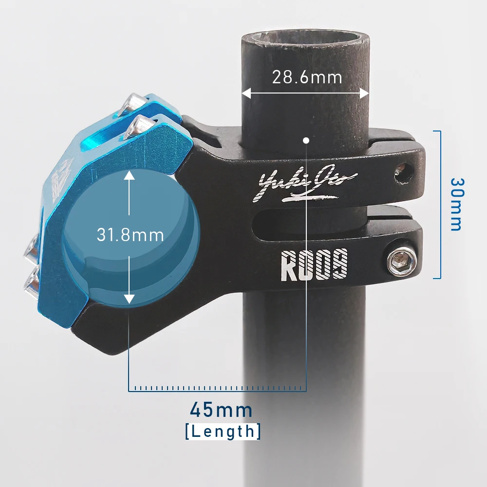 KRSEC R009 MTB Short Stem 31.8x28.6mm Aluminum Racing - Image 4
