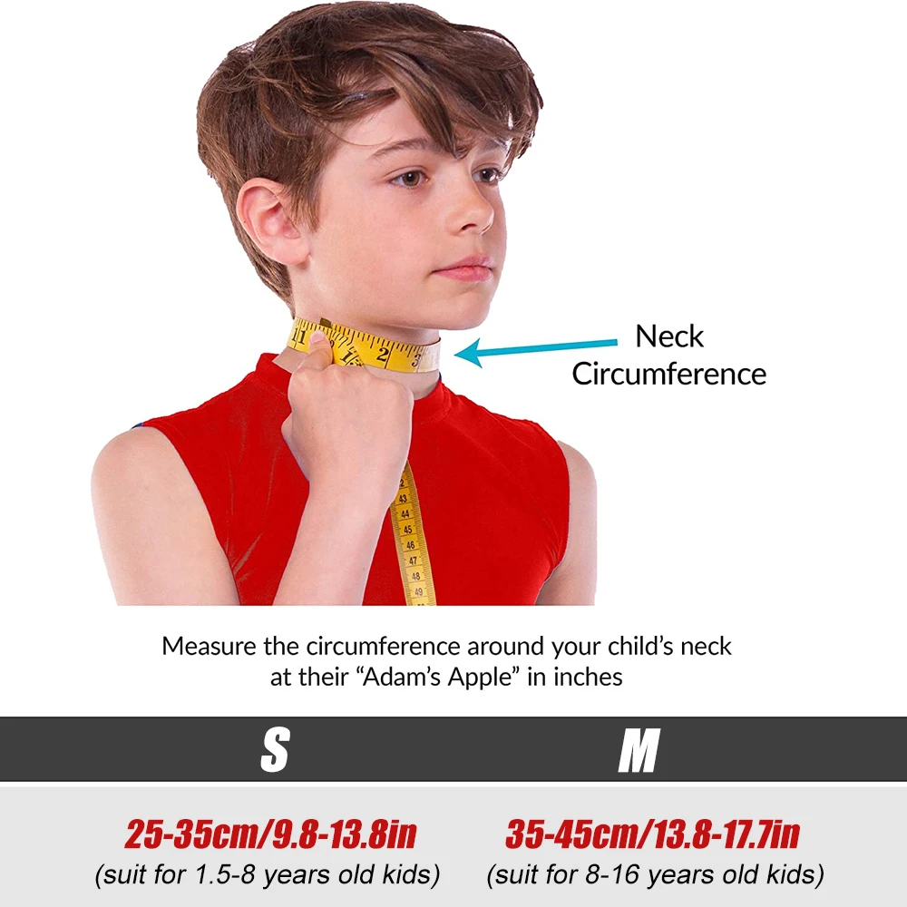 TIKE Medical Baby Child Kids Neck Brace Foam Lightweight Soft Cervical Collar, Support Neck Traction Device Neck and Head Braces 2