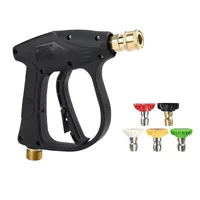 High Pressure Washer Gun with 1/4" Quick Connector - M22-14 Interface, Multi-Function Jet Spray for Car Wash & Power Cleaning 1