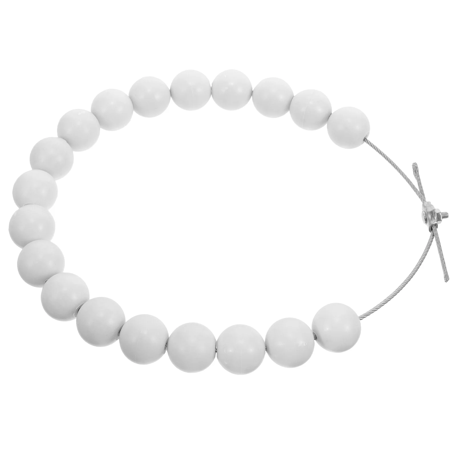 

Outdoor Flagpole Accessories Guide Chain Beads Weights for Bottom of Retainer Hanging Rings Windproof