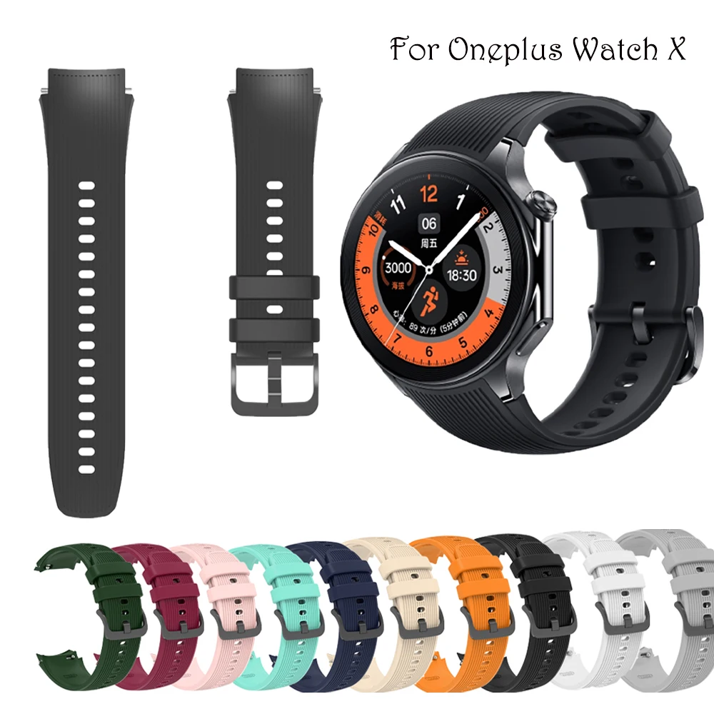 Premium 22mm Soft Silicone Sport Watchband - Versatile Design