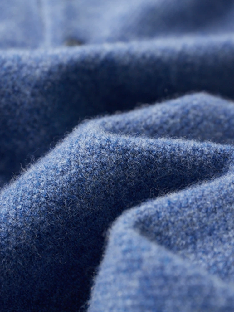 Description Picture 6 of itemHigh Quality Men's Turn-down Collar Pullover Sweater 100% Merino Wool Knitwear Casual Comfort Spring Autumn Long Sleeve Jumper