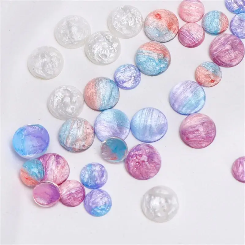 

Nail Art Accessories Round Smudged Two-color Environmental Friendly Mellow Variety Of Styles Nail Art Nail Accessories Resin 8mm