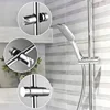 1pc Universal Shower Head Holder Adjustable 18~25mm ABS Chrome Shower Rail Holder Bathroom Accessories Shower Mounting Brackets 4