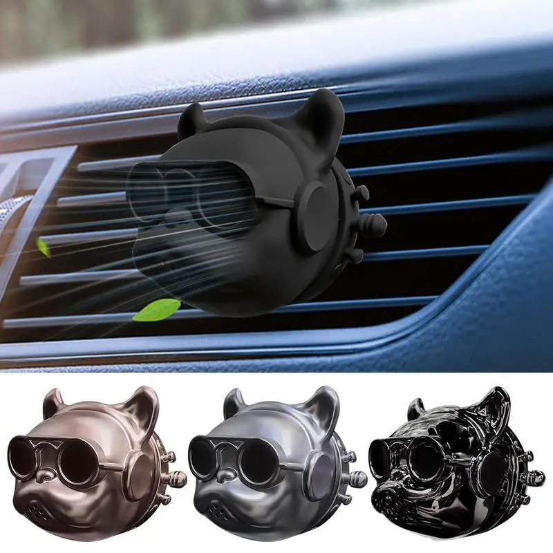 

Car Air Fresheners Vent Clips Car Diffuser With French Bulldog Design Perfume Fragrance Long Lasting Car Vent Clip Car