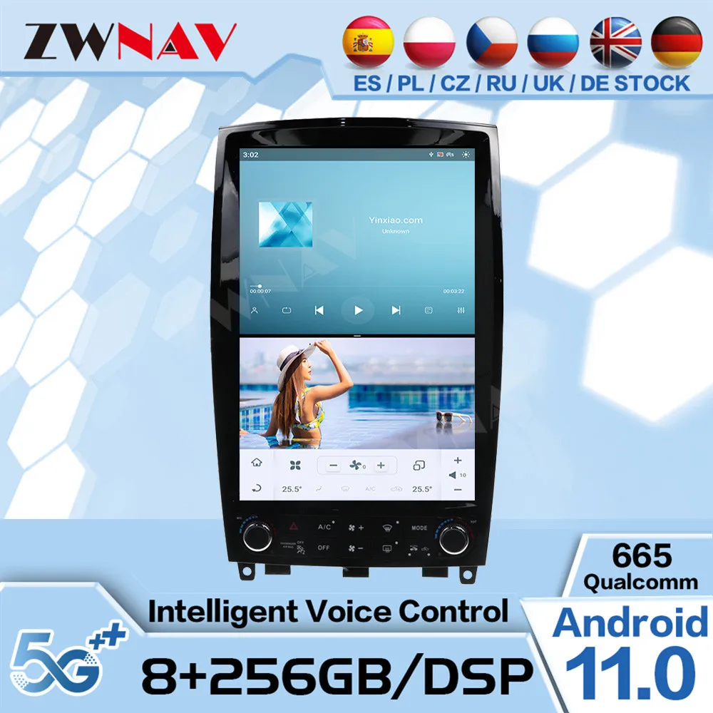 

Qualcomm Tesa- Android 11 Multimedia For Infiniti QX50 EX25 2010 2011 2012 2013 2014 2015-2017 GPS Navi Radio Receiver Head Unit