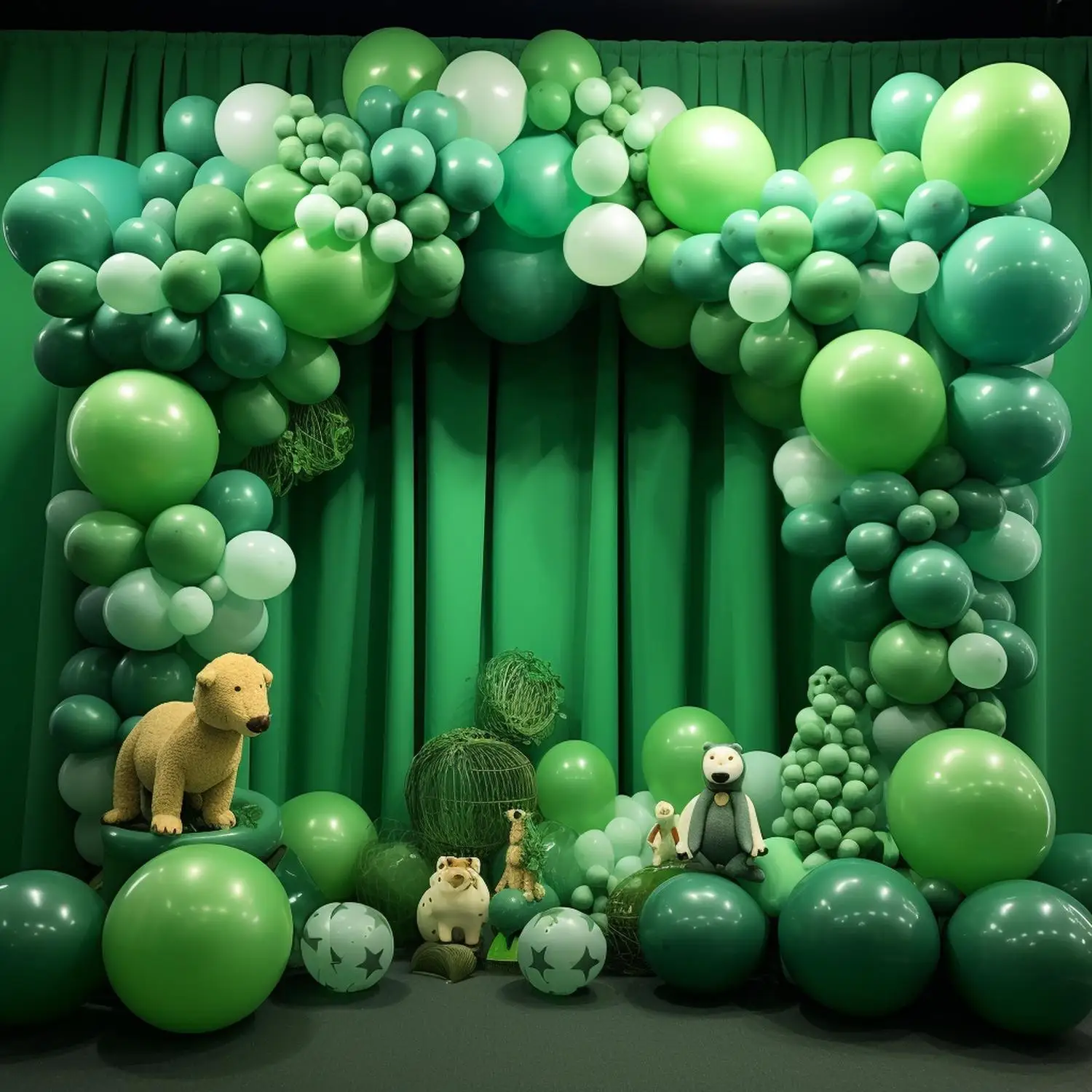 

Baby Shower Photography Birthday Party Decor 100pcs/set 5inch Happy Birthday Green Latex Balloon Decoration Balls Backdrop