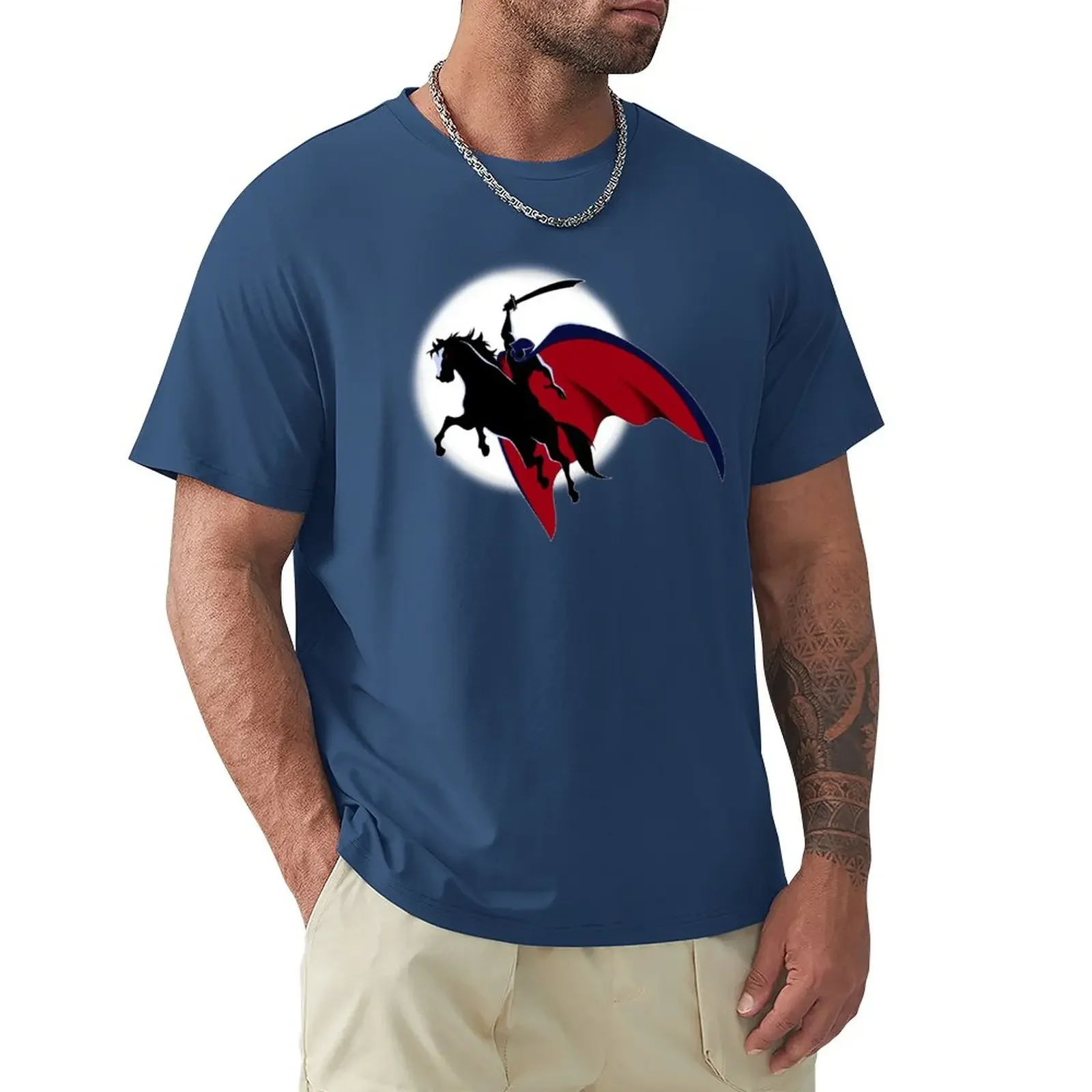 

The Horseman in the Moon T-Shirt plus sizes quick-drying heavyweights graphics mens t shirt
