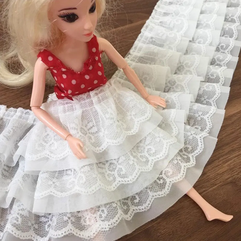 White/Black/Beige Multiple Styles Lace Ribbon Fabric For DIY Dress Webbing Decoration Lovely Gift Packing Polyester Material