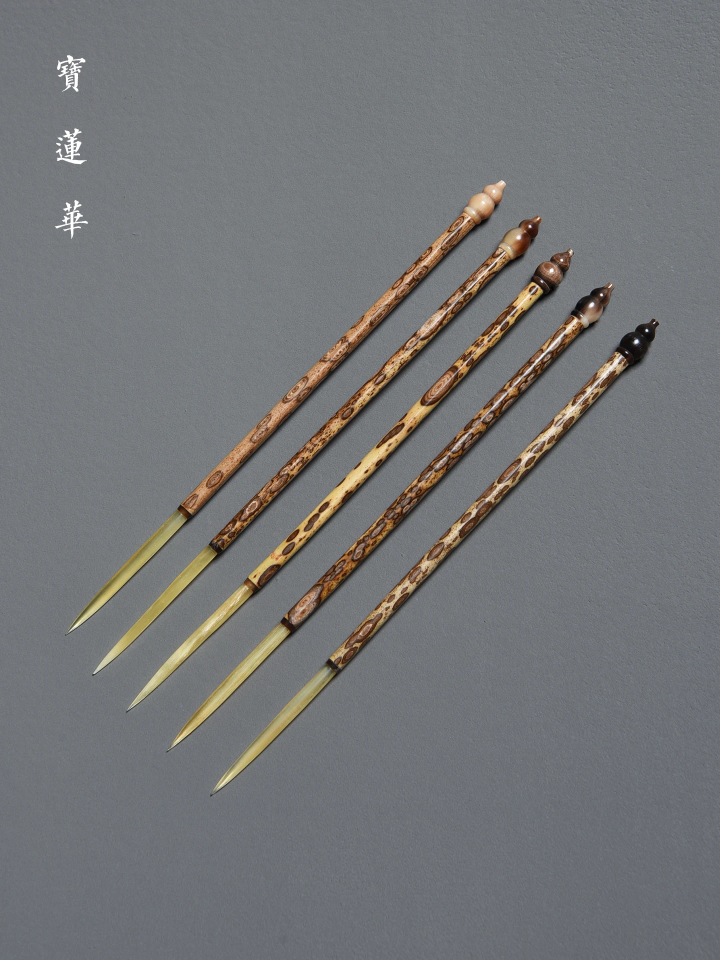 수제 대나무 차 바늘 꽃무늬 인레이 다도 용품 고급 재료 대나무 무늬 차 스푼 다실 용품
