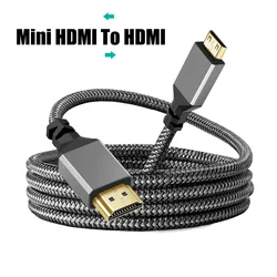 Ultra HD Mini HDMI to HDMI Cable - High - Speed Adapter Converter, Various Lengths Available - 3m (Mini HDMI to HDMI)