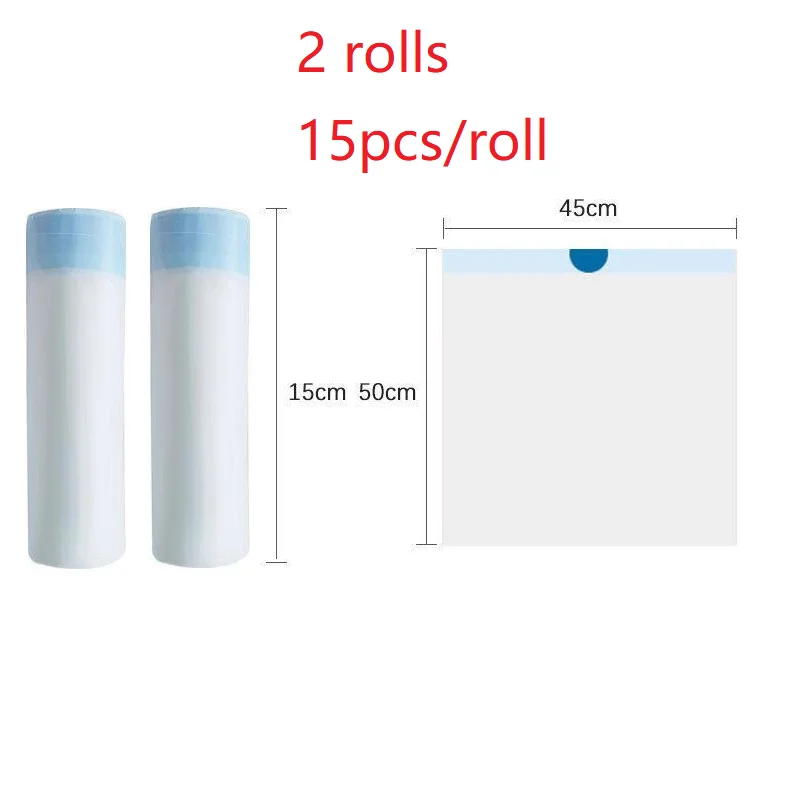 45x50cm Scented Drawstring Trash Bags - Thickened Large Fragrant Garbage BagswithHandles, 4 Scents (Rose/Lavender/Lemon/Vanilla)