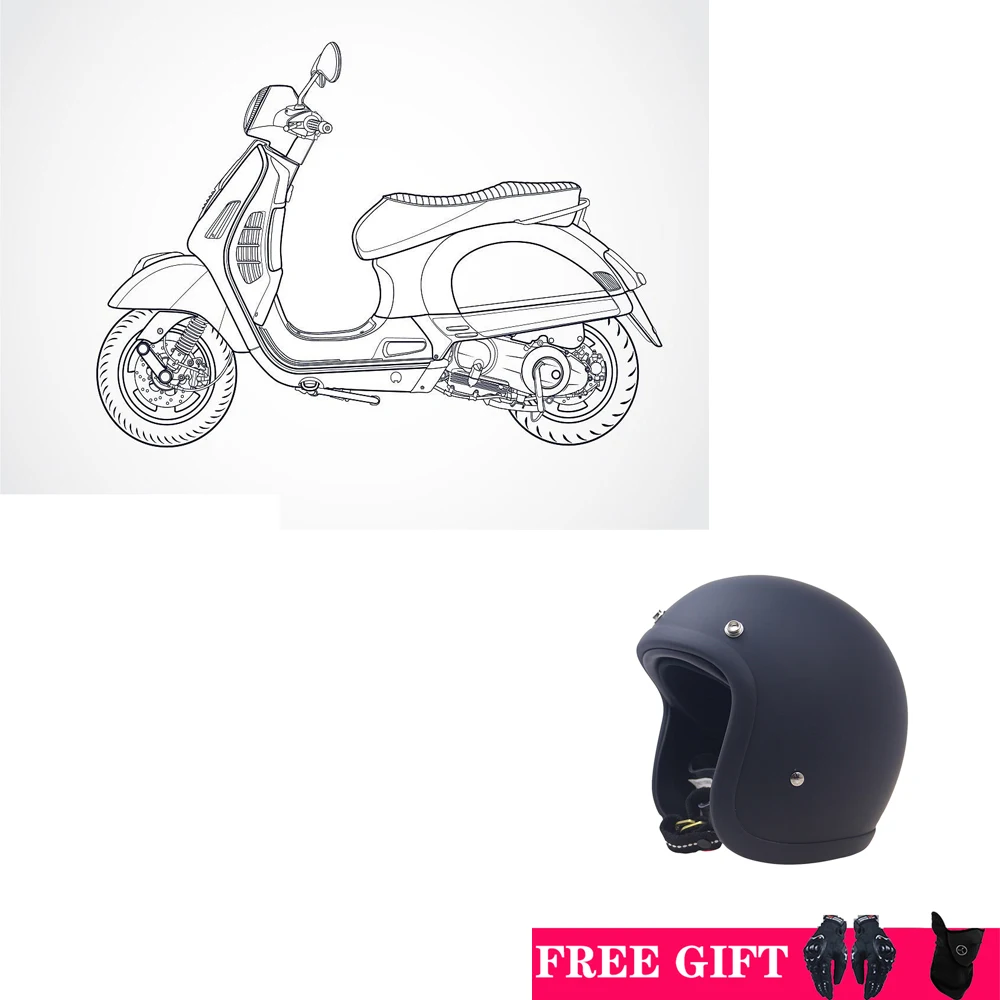 Dot Ece ���� TT&COCASCOS ������ ���� ���� �� 3/4 ���� ���̽� �������Ŭ ��� Casco Moto Four Season Comfortable