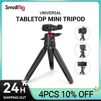 SmallRig 범용 탁상 미니 삼각대, 파노라마 볼 헤드 삼각대, 카메라용 휴대폰 삼각대, DSLR 조정 가능한 2664