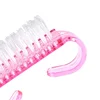 1 pc Cleaning Nail Brush Tools Colorful Plastic Dust Cleaner Brushes Nail Art Manicure Pedicure Powder Soft Remover 2