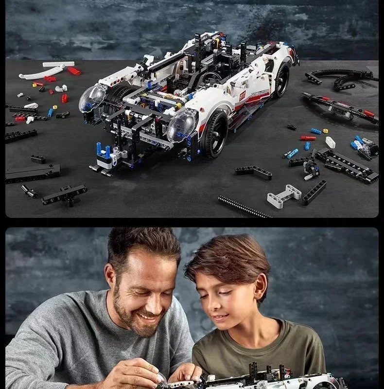 1580 Pcs Technical Classic Super Racing Car Building Blocks Model Bricks Vehicl Toy For Kids Birthday Gift Brain Game Toy building blocks toy