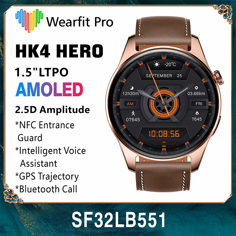HK4-Hero-reloj-inteligente-para-hombre-pulsera-con-Pantalla-AMOLED-de ...