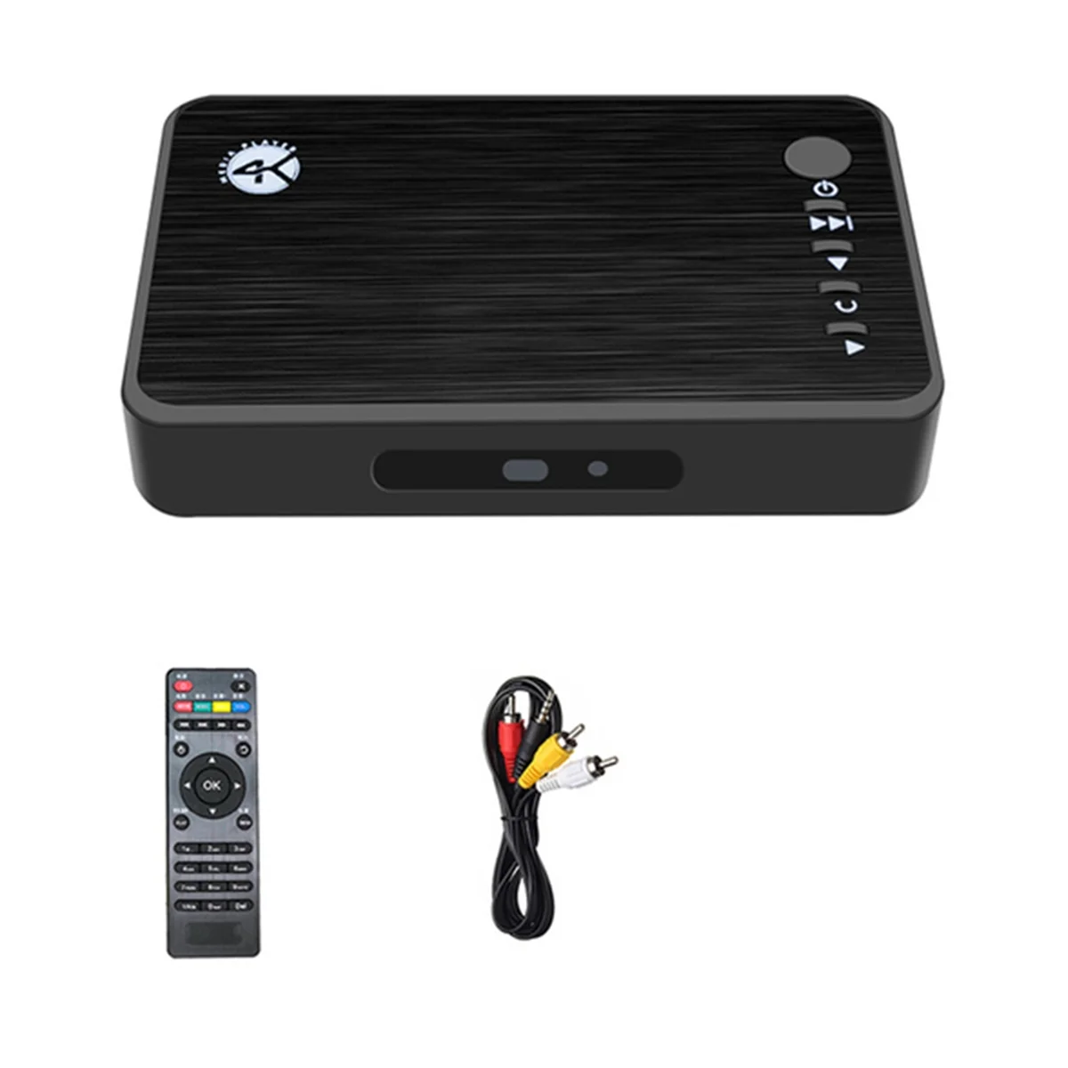 4K Ultra HD Media Player for Car TV SD MMC RMVB MP3 USB External HDD U Disk MultiMedia Media Player Box US PLUG