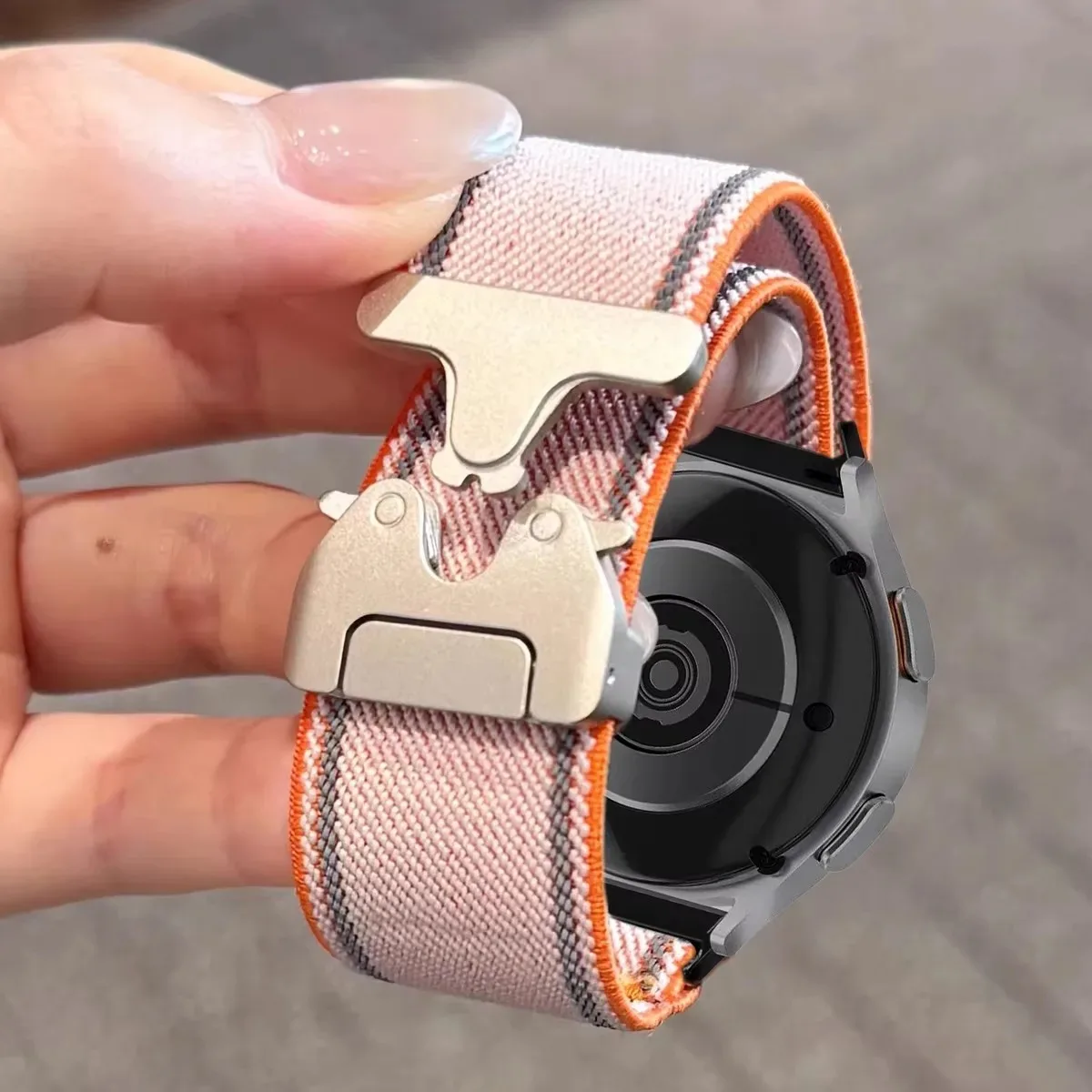 Nylon Watch Strap - Versatile 20mm/22mm Band, Compatible with Multiple Garmin Models