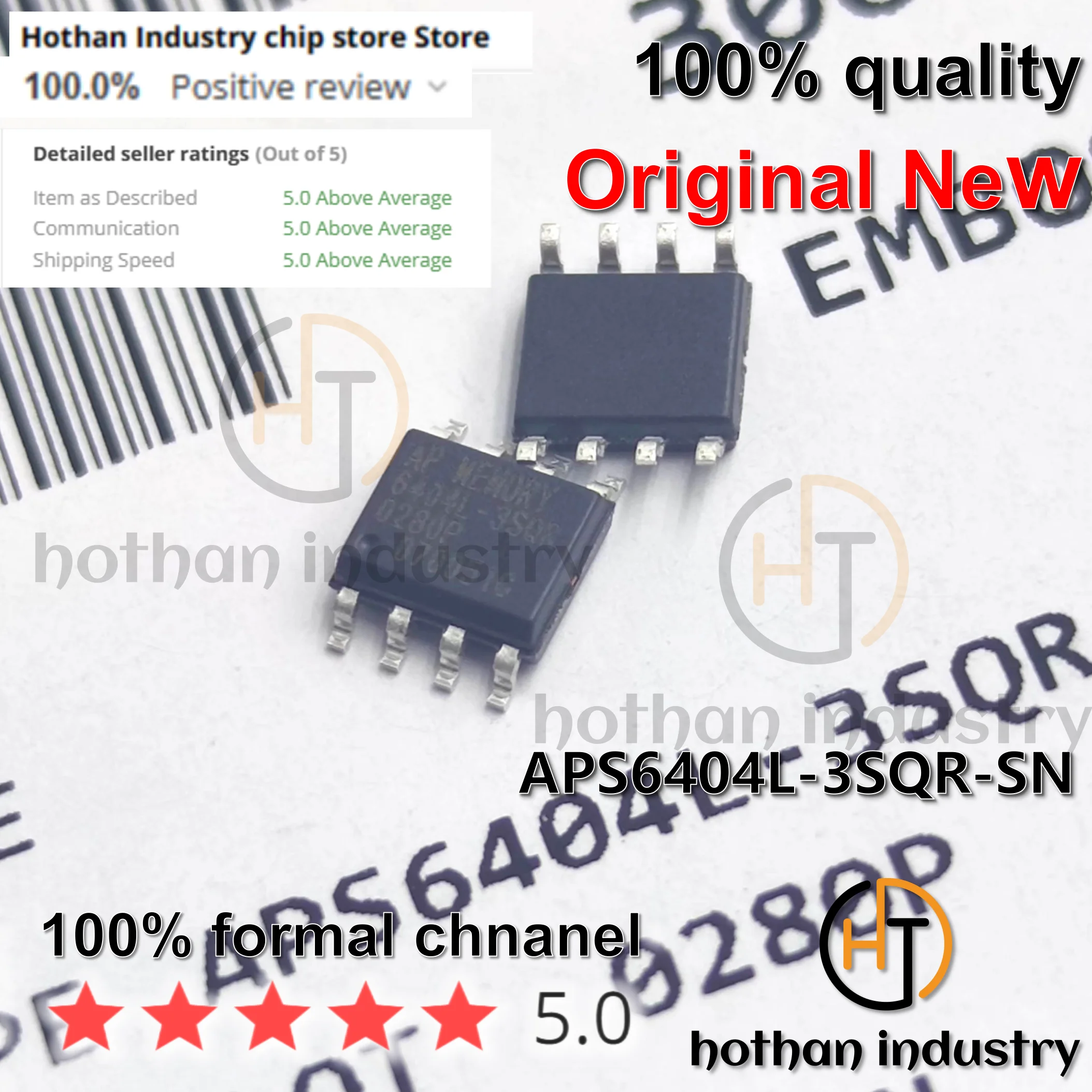 10x APS6404L-3SQR-SN – APS6404L, SOP8, Spannungsregler – Für Computer & Elektronik – Originale Chips