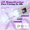 Mini Handheld UV LED Nail Lamp With Diamonds Portable Nail Dryer For Curing Gel Polish With Display Manicure Machine 4