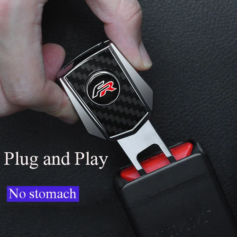 Car seat belt clip extender lock plug is suitable for Seat FR Alhambra Ateca Arona Altea Toledo Tarraco car interior accessories