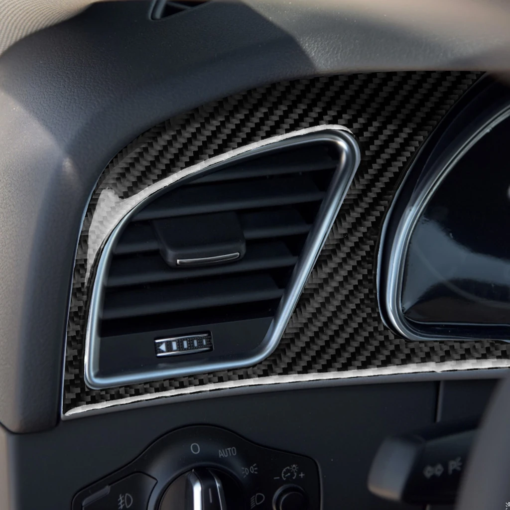 For Audi A5 Coupe 09-16 A4L 13-16 RS5 Coupe11-15 Refit Carbon Fiber Instrument Panel Decorative Bezel Interior stickers