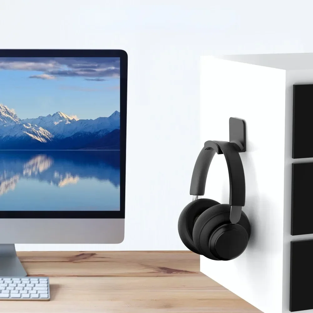 Headphone Bracket Storage Hook Dormitory Wall-mounted Computer Headset Holder Earphone Display Stand Racks