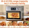 COMFEE' 12-in-1 Toaster Oven Air Fryer Combo with Rotisserie 26.4QT 6 Slice Toast 12' Pizza Double Layer Countertop Convection 6