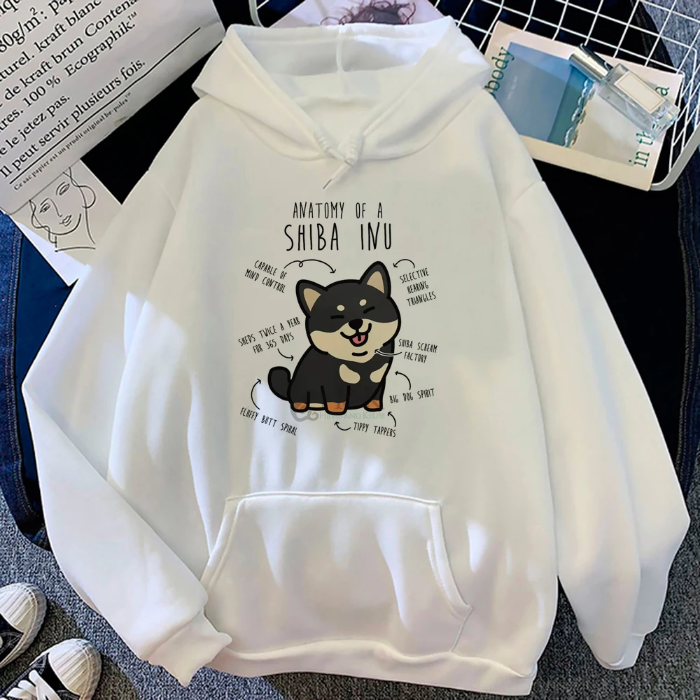 

Shiba Inu hoodies women aesthetic sweat y2k Pullover clothes women graphic Hood