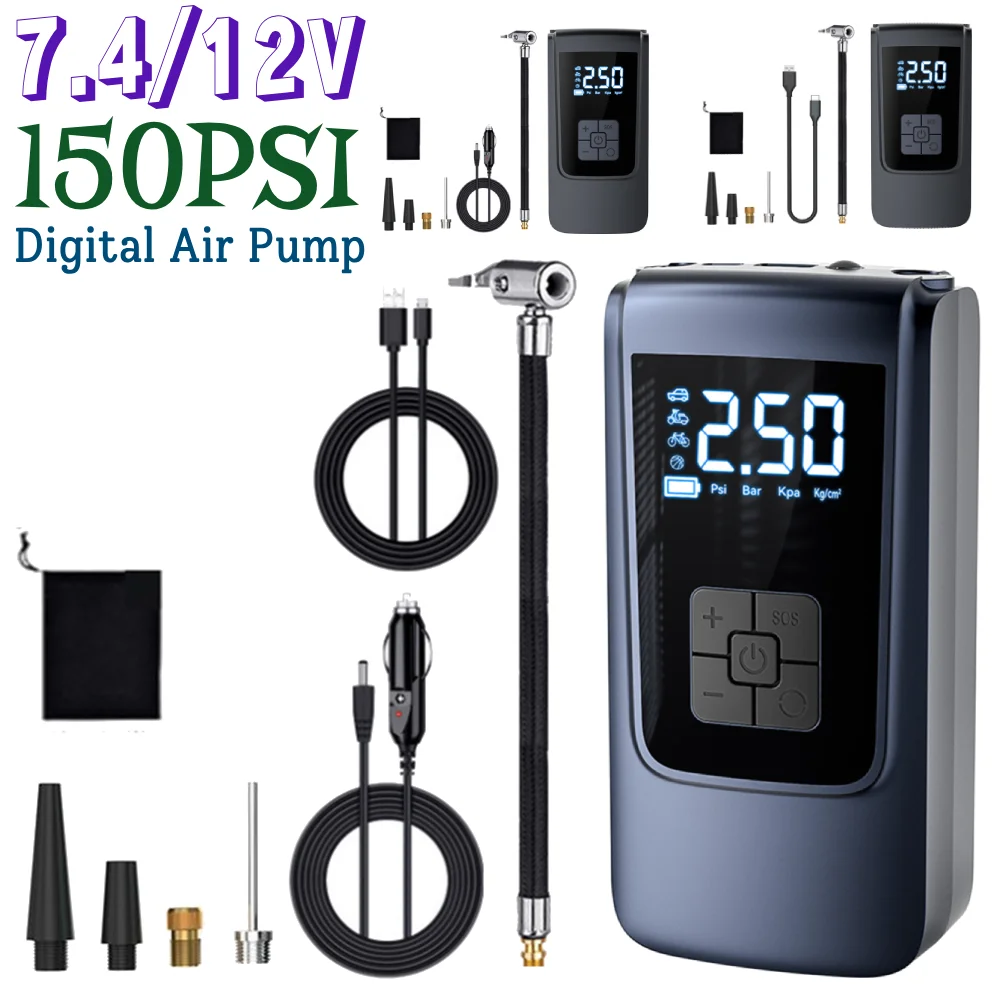 7.4/12V 150PSI �ڵ��� Ÿ�̾� ��â�� �޴�� Ÿ�̾� ��â�� �̴� Ÿ�̾� ���� ���� Ʈ�� ������� ���� �� �� ���� ���� �����