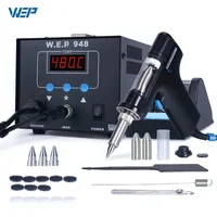 WEP 948D-III 2-IN-1 ESD Safe Desoldering Station With Fast-Heating Desoldering Gun And Soldering Iron High Power WEP 948 Station 2