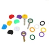 10pcs/set Random Key Covers Topper Keyring Fashion Hollow Multi Color Soft Key Locks Keys Cap Key Accessories 6
