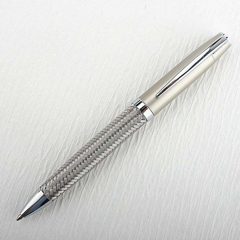 Luxury-Steel-Wire-Metal-Ballpoint-Pens-School-Business-Office-Signature ...