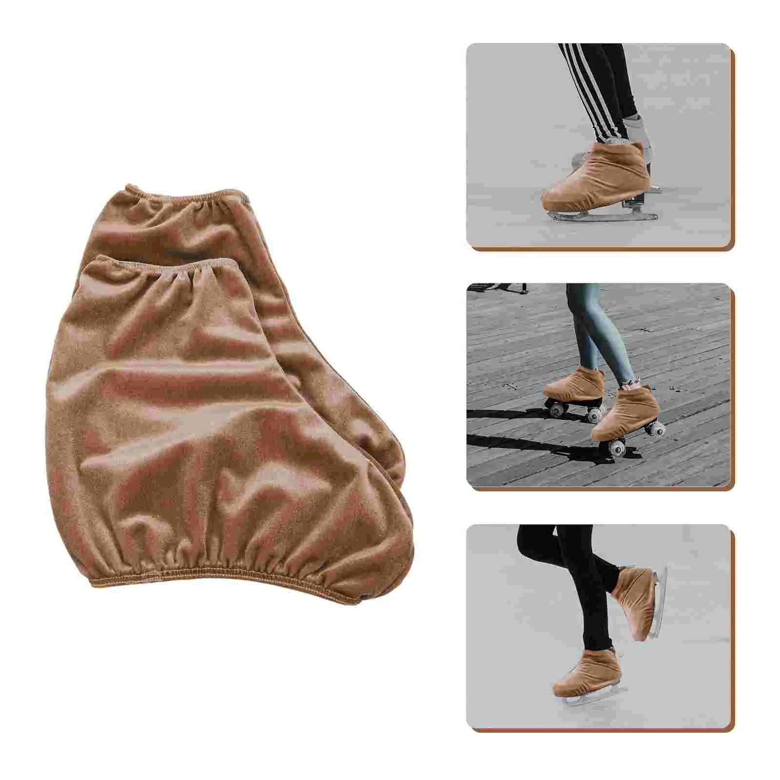 

Ice Skates Covers Premium Polyester Portable Boot Protectors for Skating Boots Durable and Practical Skate Accessories