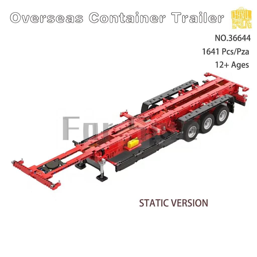 

MOC-36644 Overseas Container Trailer Model With PDF Drawings Building Blocks Bricks Kids DIY Toys Birthday Christmas Gifts