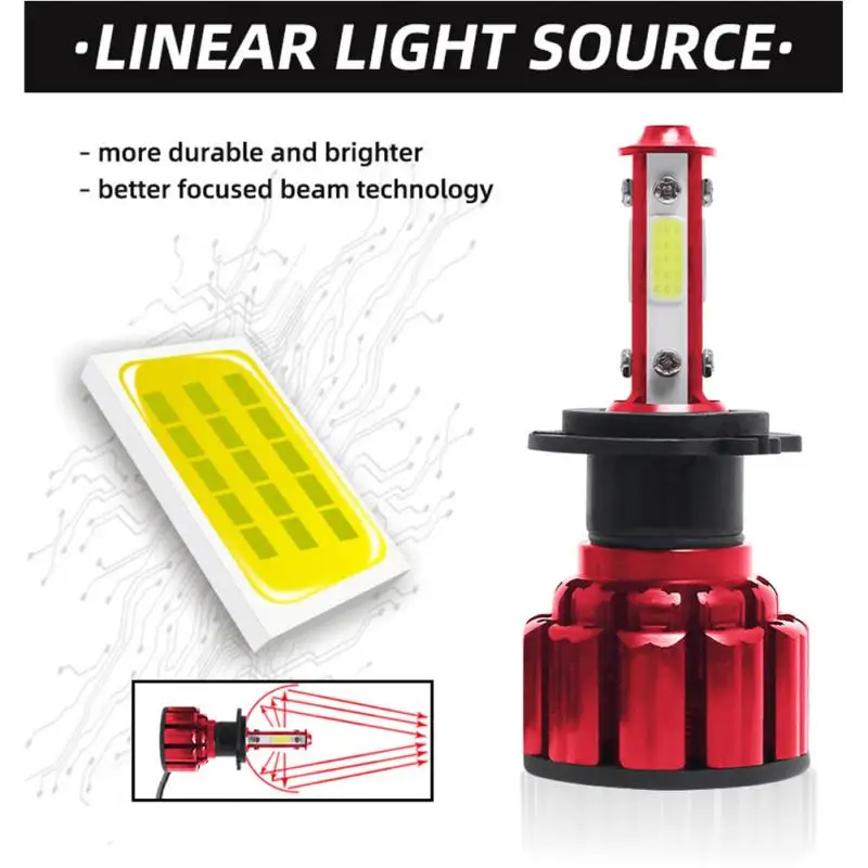 

Светодиодные лампы для автомобильных фар X16, 52 Вт, Ip67, 6500 К, 9 В до 32 В