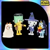 Spot Bluey Family Halloween 4 Figure Set Action Figures Birthday Present Decorative Ornaments On The Tabletop Halloween Gifts 5