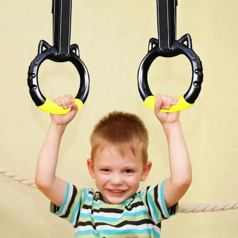 Fitness ABS Gymnastics Rings Non-Slip Fitness Home Gym Equipment Strength Training Gymnastics Equipment Full Body Workout