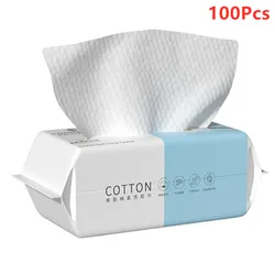 Ultra-Soft Cotton Facial Towels - Enhanced Absorbency Makeup Remover Wipes (100pcs)