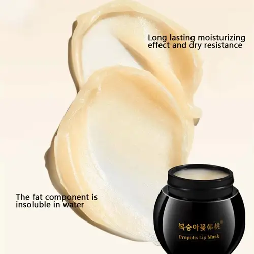 허니 프로폴리스 모이스처라이징 립밤, 립 마스크, 리페어 립스틱, 립 라인 페이드 케어, 각질 제거, 각질 제거, 메이크업 화장품 5