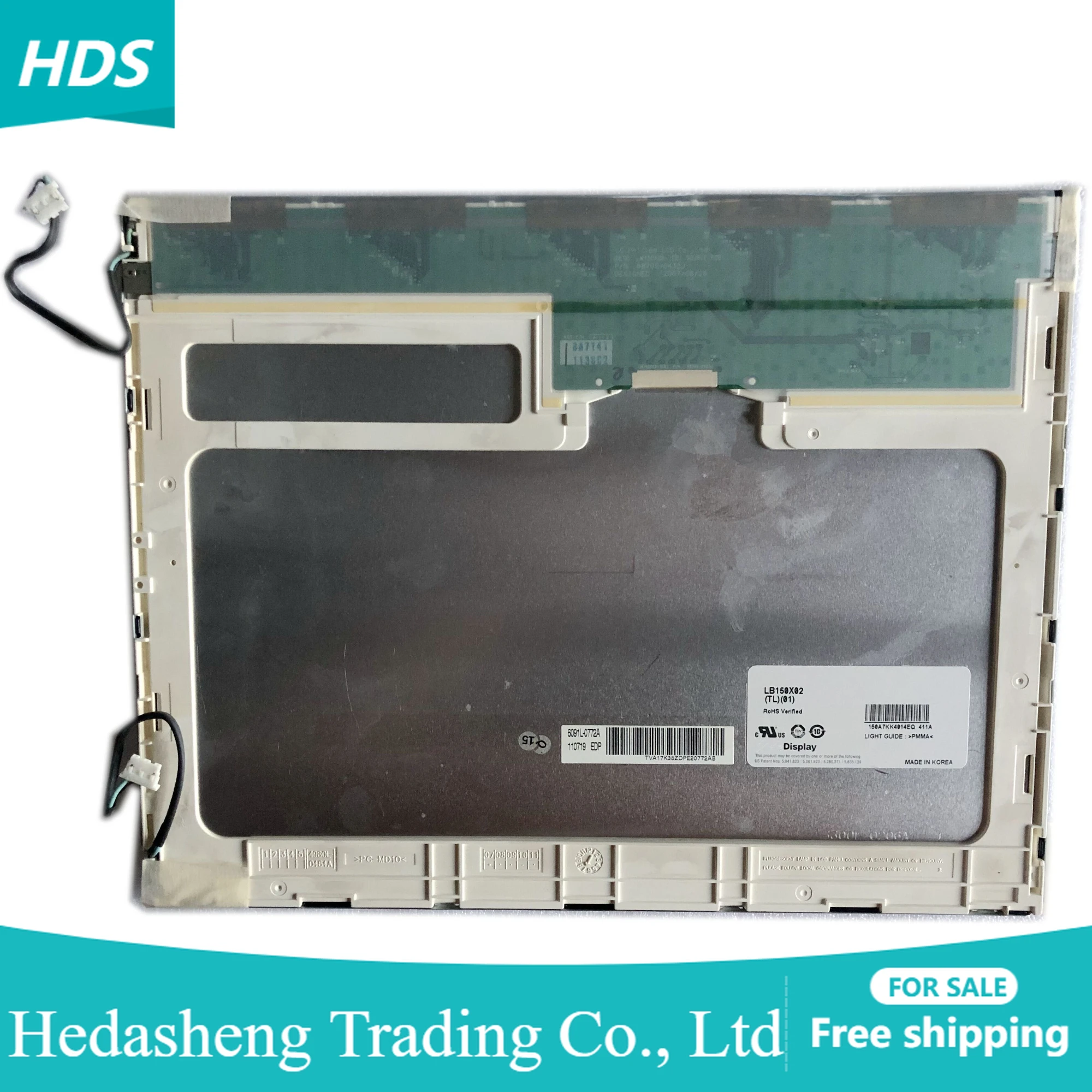 

ЖК-экран лэптоп LB150X02 TL01 LB150X02(TL)(01) брикет 60 Гц 20 контактов EDP 1024*768