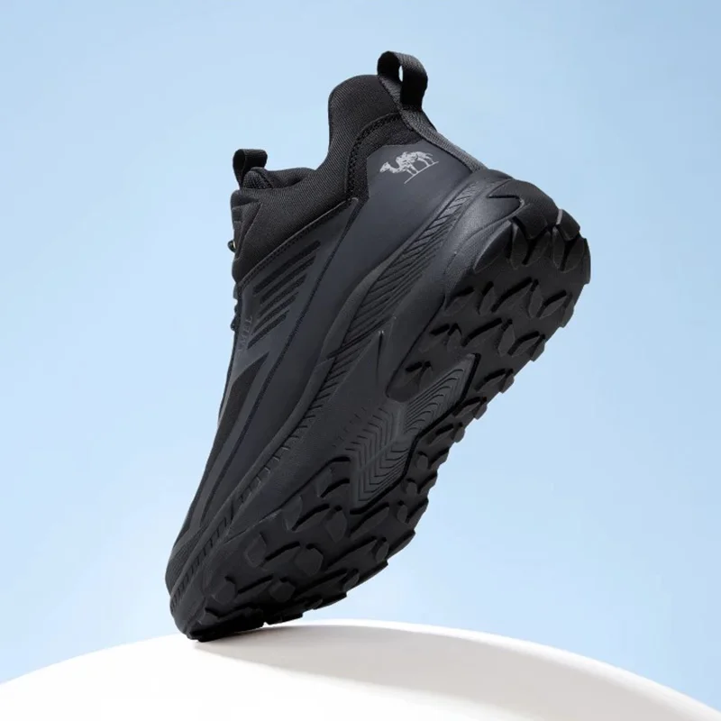 GOLDEN CAMEL Hiking Shoes Men Sneakers Thick Sole Casual Shoes for Men Winter Soft Elastic Shock Absorption Lace-Free Anti-Slip