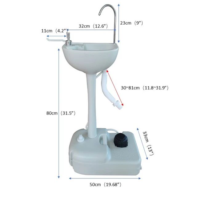 5 Gal Portable Hand Wash Sink and Toilet 2