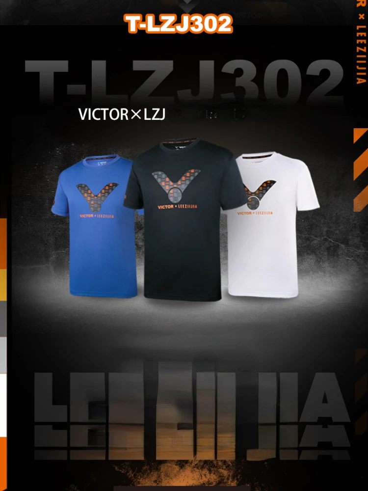 Victor LEE Zii Jia sport Jersey sports clothing sportswear badminton short sleeve for men women T-LZJ302