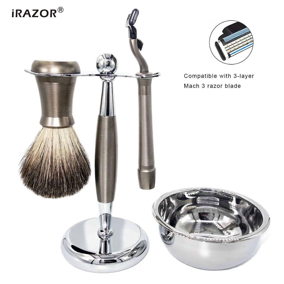 irazor-new-original-design-men's-professional-mach-3-razor-pure-badger-hair-brush-kit-barber-shaving-machine-accessories